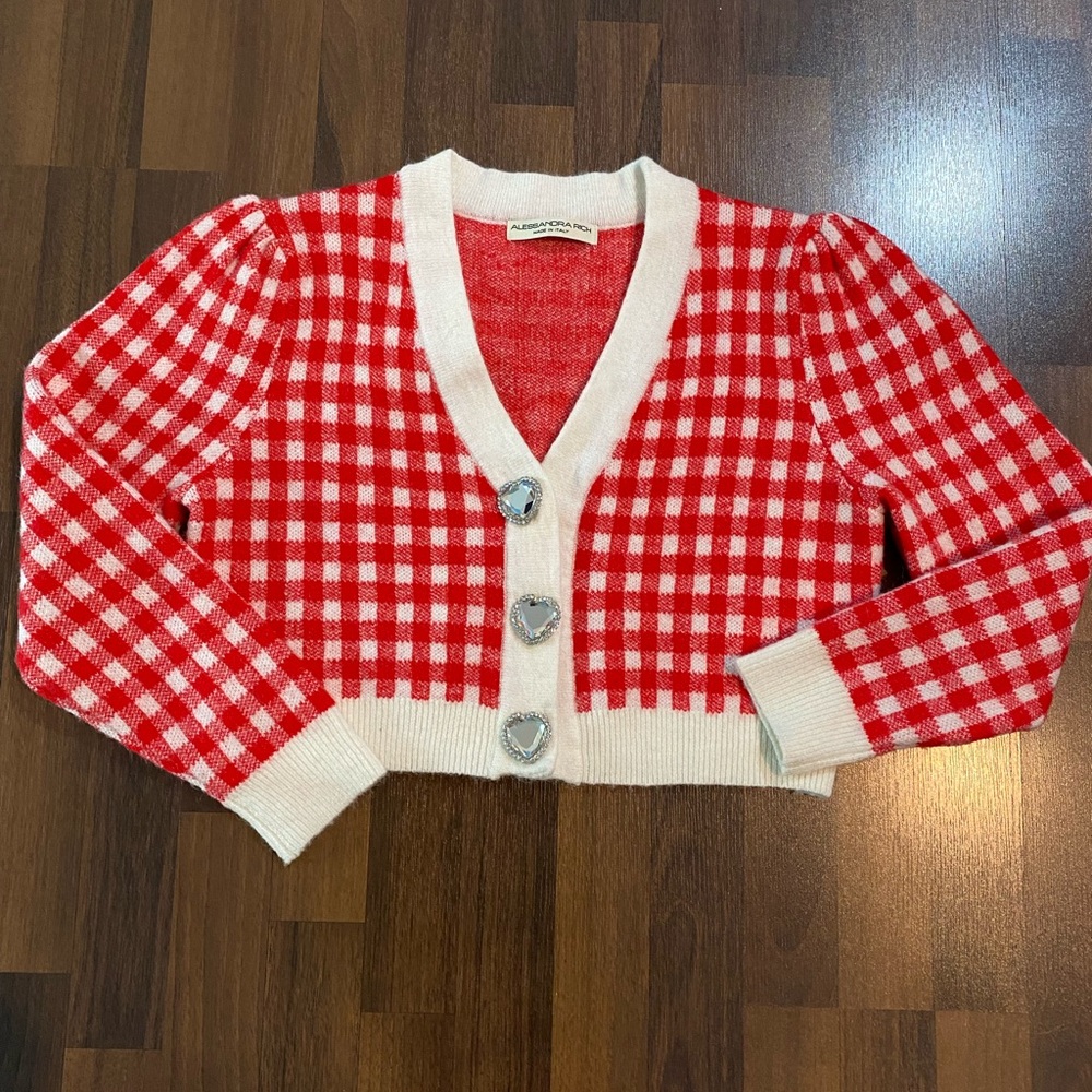 Alessandra Rich gingham sweater